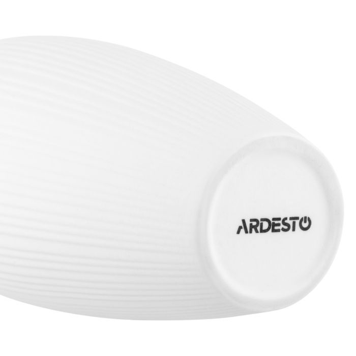 Ваза Ardesto Siena, 7х23см, порцеляна, сірий (AR3806B) зображення 5