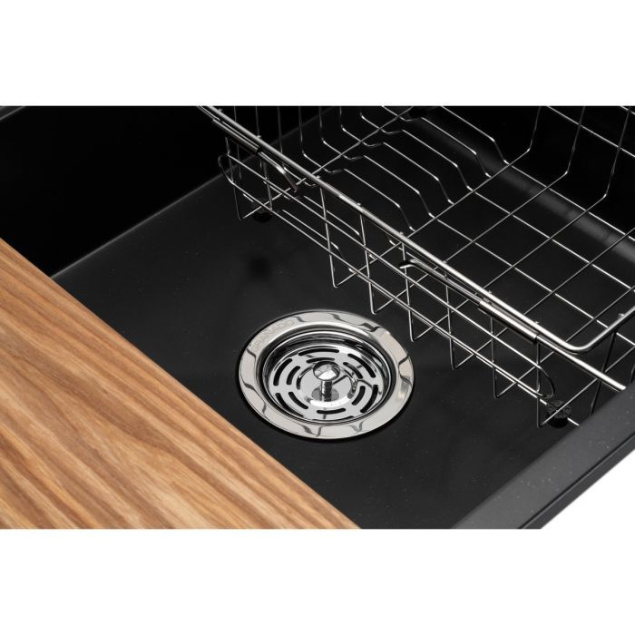 Мийка кухонна GRANADO Royal Estella black (+ подрібнювач Algar 1000 + змішувач Ferrol inox + дозвтор Redondo inox + ко (ksg0301) зображення 4