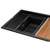 Мийка кухонна GRANADO Royal Estella black (+ подрібнювач Algar 1000 + змішувач Ferrol inox + дозвтор Redondo inox + ко (ksg0301) зображення 5