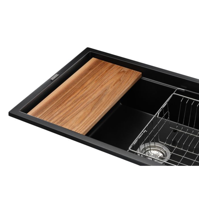 Мийка кухонна GRANADO Royal Estella black (+ подрібнювач Algar 1000 + змішувач Ferrol inox + дозвтор Redondo inox + ко (ksg0301) зображення 6