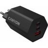 Зарядний пристрій Canyon HEXAGON 65 GaN 65W 2xPD 1xQC EU Black (CND-CHAHEX65B) зображення 4