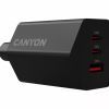 Зарядний пристрій Canyon HEXAGON 65 GaN 65W 2xPD 1xQC EU Black (CND-CHAHEX65B) зображення 5