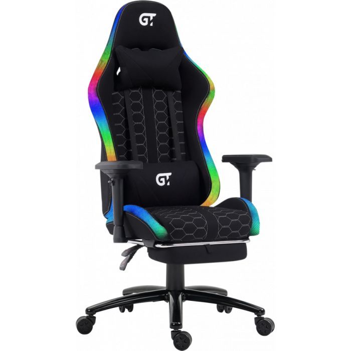Кресло игровое GT Racer X-2462 Black (X-2462 Fabric Black) изображение 2