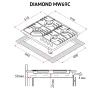 Варочна поверхня Perfelli DIAMOND MW69C BIANCO зображення 12