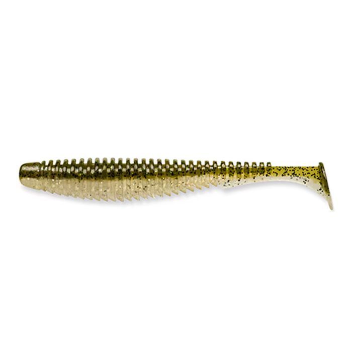 Силікон рибальський FishUP U-Shad 3" 202 - Green Pumpkin/Pearl (9шт/уп) (1864.15.13)