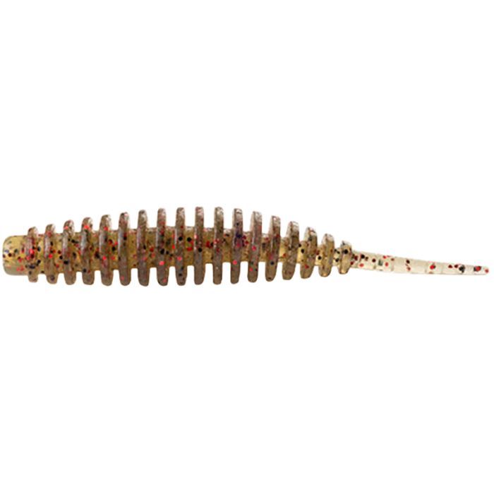 Силикон рыболовный FishUP Tanta 1" 045 - Green Pumpkin/Red&Black (12шт/уп) (1864.02.19)