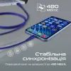 Дата кабель USB 2.0 AM to Lightning 1.2m blue Promate (powerline-ai120.blue) зображення 5