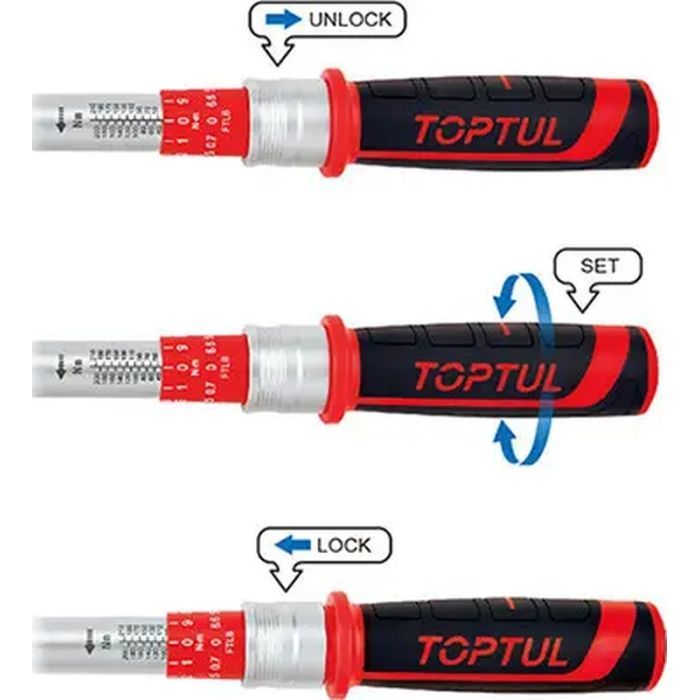 Ключ Toptul динамометрический 3/8"x375мм 20-110Nm (ANBV1211) изображение 2