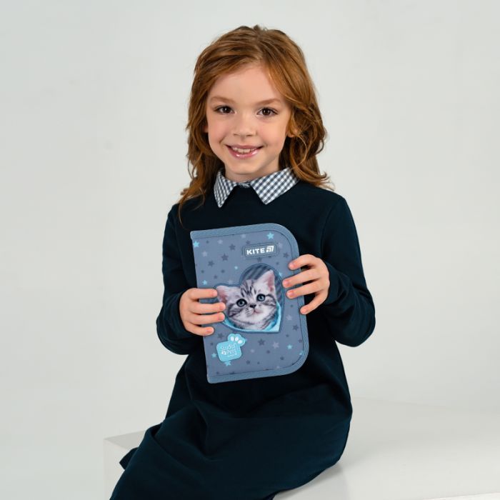 Пенал Kite 622-3 Studio Pets, 1 отделение, 2 отворота (SP25-622-3) изображение 7