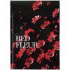 Книга записная Axent Red fleur А5, 96 листов, клетка, твердая обложка (8459-3-A)