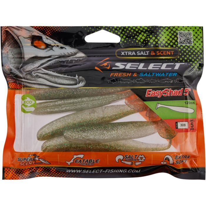 Силикон рыболовный Select Easy Shad 5" col.103 (5 шт/упак) (1870.25.67) изображение 2