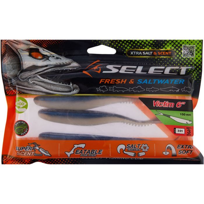 Силікон рибальський Select Victim V-Tail 6" 800 (3 шт/уп) (1870.74.60) зображення 2