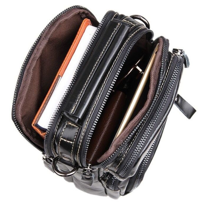 Сумка Vintage Чорна (14437) зображення 11