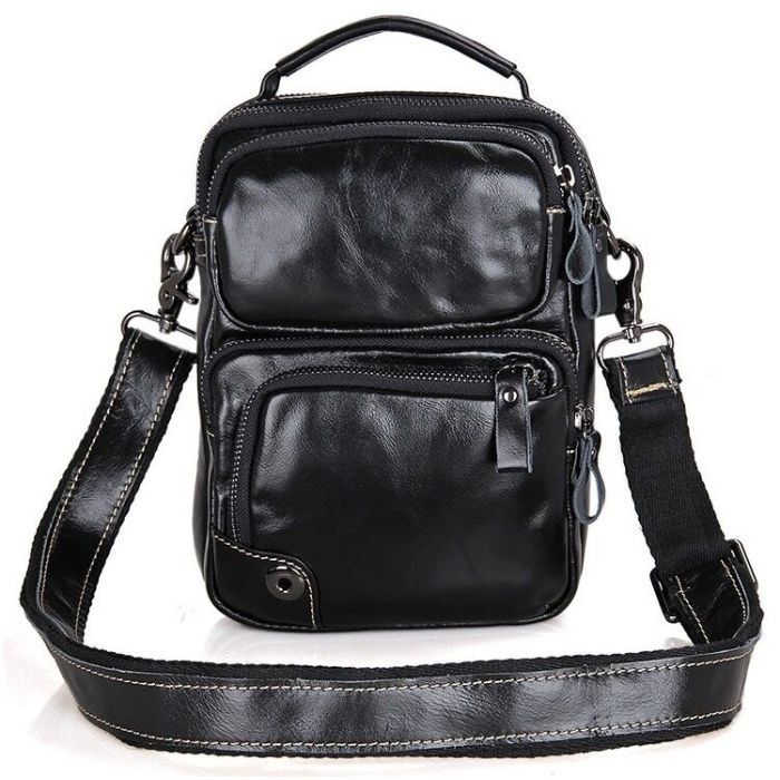 Сумка Vintage Чорна (14437) зображення 2