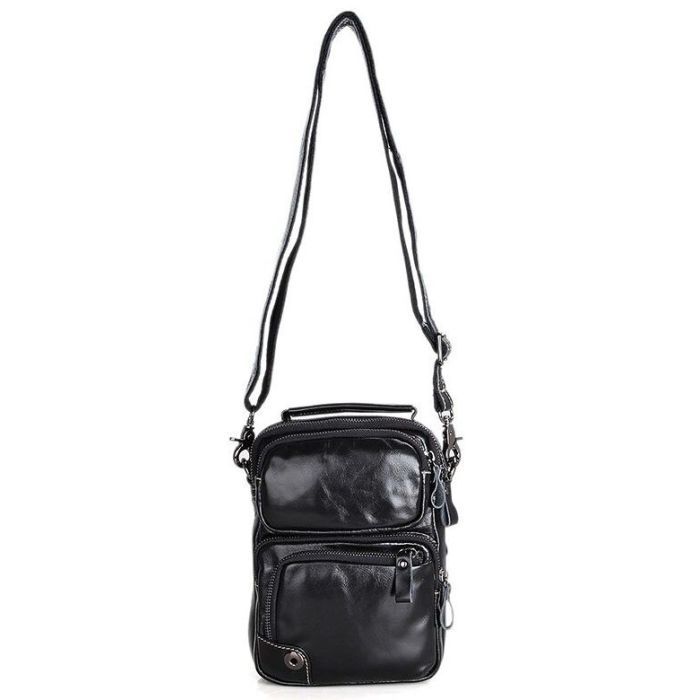 Сумка Vintage Чорна (14437) зображення 6