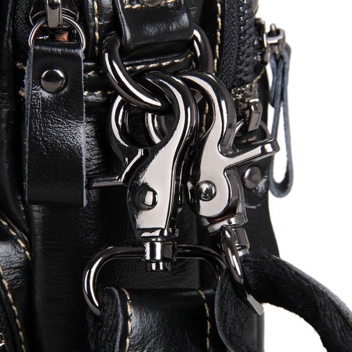 Сумка Vintage Чорна (14437) зображення 9