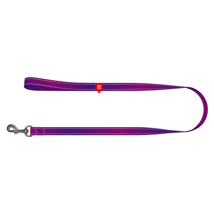 Поводок для собак WAUDOG Nylon Mono светоотражающий M 20 мм, 200 см, фиолетовый (46379) изображение 2
