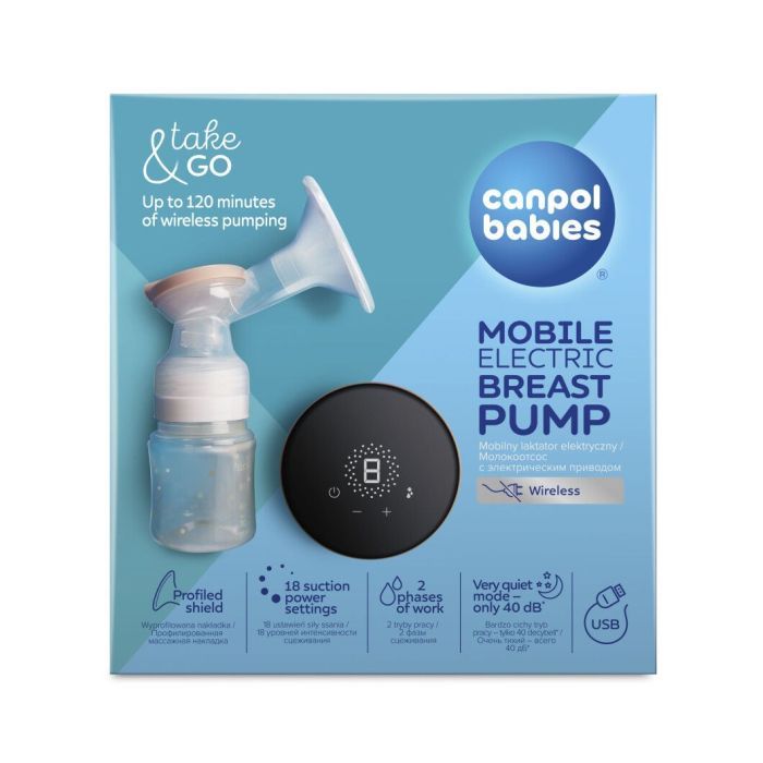 Молоковідсмоктувач Canpol babies мобільний електричний Take&Go (12/211) зображення 7