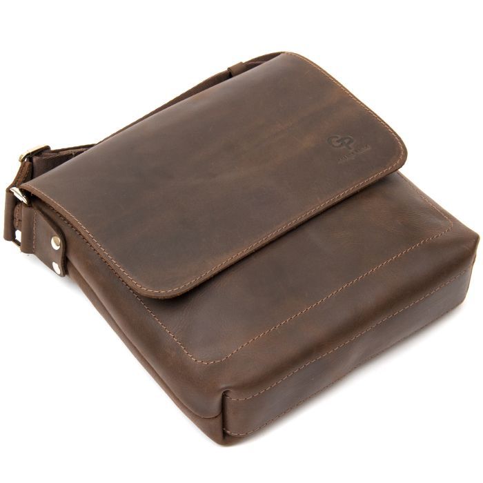 Сумка Grande Pelle Чоловіча Коричнева (11432) зображення 5