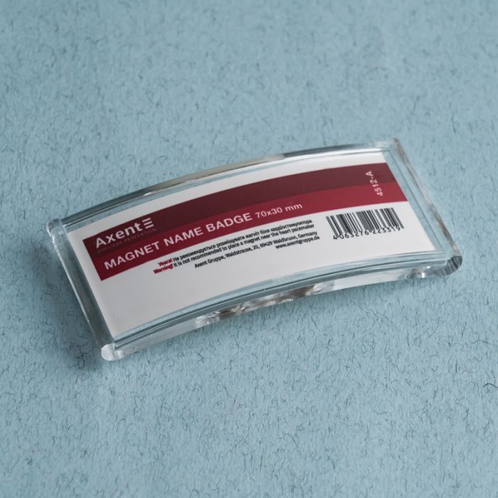 Бейдж Axent акриловый на магните 4512 (70х30 мм) (4512-A) изображение 3