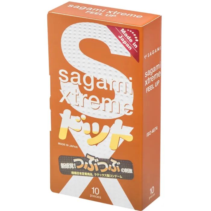 Презервативы Sagami Xtreme Feel Up Ребристые 3 шт. (4974234101016)