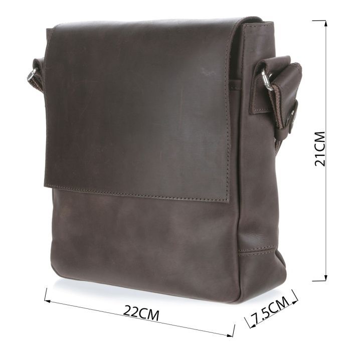 Сумка Shvigel Мессенджер Коричневая (00884) изображение 3