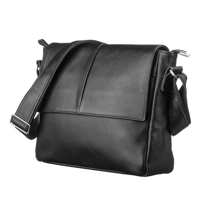 Сумка Shvigel Шкіряна Чорна (11130)