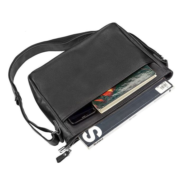 Сумка Shvigel Шкіряна Чорна (11130) зображення 5