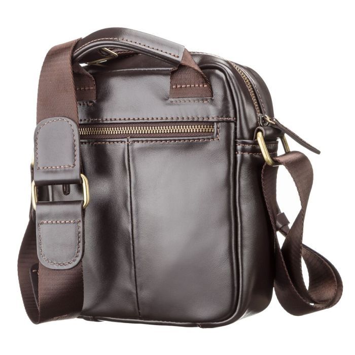 Сумка Shvigel Шкіряна Коричнева (11089) зображення 2