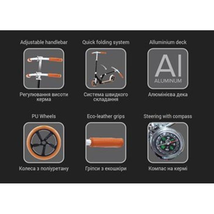 Самокат 2E Tango червоний (TANGO-200-RED) зображення 3