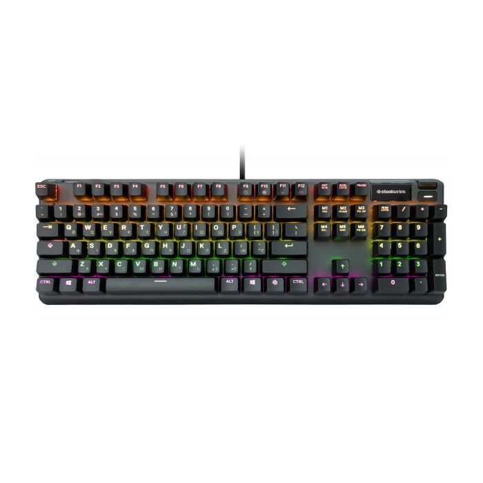 Клавиатура SteelSeries Apex 7 Blue Switch OLED Smart Display USB UA Black (64774)