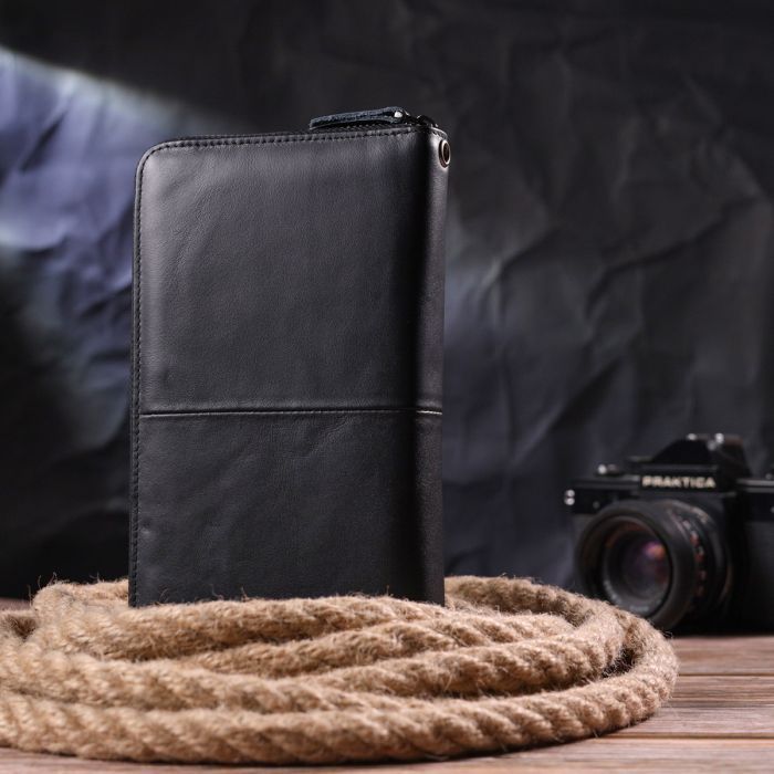 Кошелек Vintage Из натуральной кожи Черный (21292) изображение 10