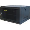 Шкаф настенный GEAR 6U 19" 600x450x350 мм, + полка 19", black (GWMSN-6U-600-450)