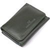Гаманець ST Leather З натуральної шкіри Зелений (23076)