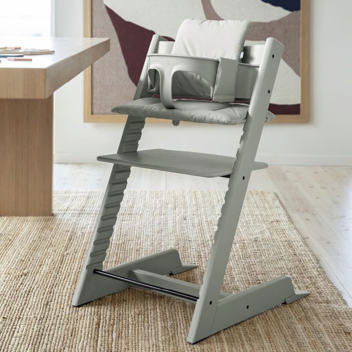 Аксесуар до стільчика для годування Stokke Текстиль для Tripp Trapp (Classic від 18 міс.) скандинавський сірий (Nordic Grey) (100366) зображення 4