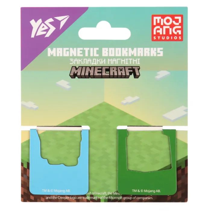 Закладки для книг Yes магнітні Minecraft.Spring, висікання, 2 шт (708445) зображення 2