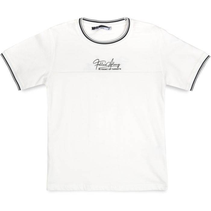 Футболка детская Blueland с надписью (12543-134G-cream)