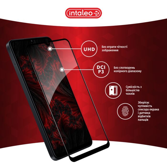 Стекло защитное Intaleo Full Glue Xiaomi Poco C65 Black (1283126583667) изображение 4