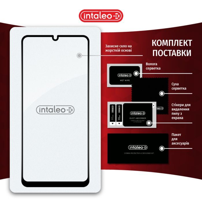 Стекло защитное Intaleo Full Glue Xiaomi Poco C65 Black (1283126583667) изображение 8