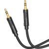 Кабель мультимедийный 3.5mm M to 3.5mm M 1.0m UPA30 Friend AUX Black HOCO (6942007625463) изображение 2