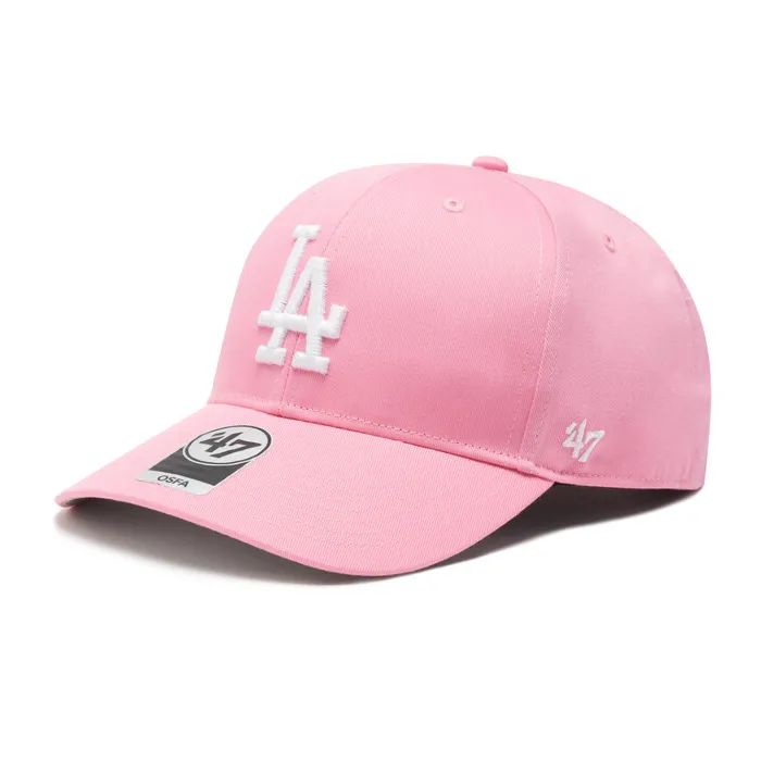 Кепка 47 Brand LOS ANGELES DODGERS RAISED BAS B-RAC12CTP-RSA рожевий, сірий (194602042862)