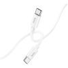 Дата кабель USB-C to USB-C 1.0m Magic silicone PD 60W X87 white HOCO (6931474783264) изображение 3