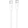 Дата кабель USB-C to USB-C 1.0m Magic silicone PD 60W X87 white HOCO (6931474783264)