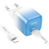 Зарядний пристрій HOCO C101A USB-C PD20W + cable USB-C to Lightning Ice Blue (6931474769381) зображення 5