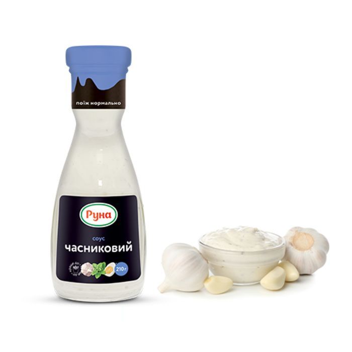 Соус Руна Часниковий 440 г (4820267040375) зображення 2