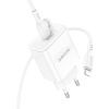 Зарядний пристрій BOROFONE BA81A USB-C PD20W + cable USB-C to Lightning White (6941991108198) зображення 4