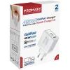 Зарядное устройство Promate powerport-45 2xUSB-C PD + USB-A QC 45W White (powerport-45.white) изображение 6