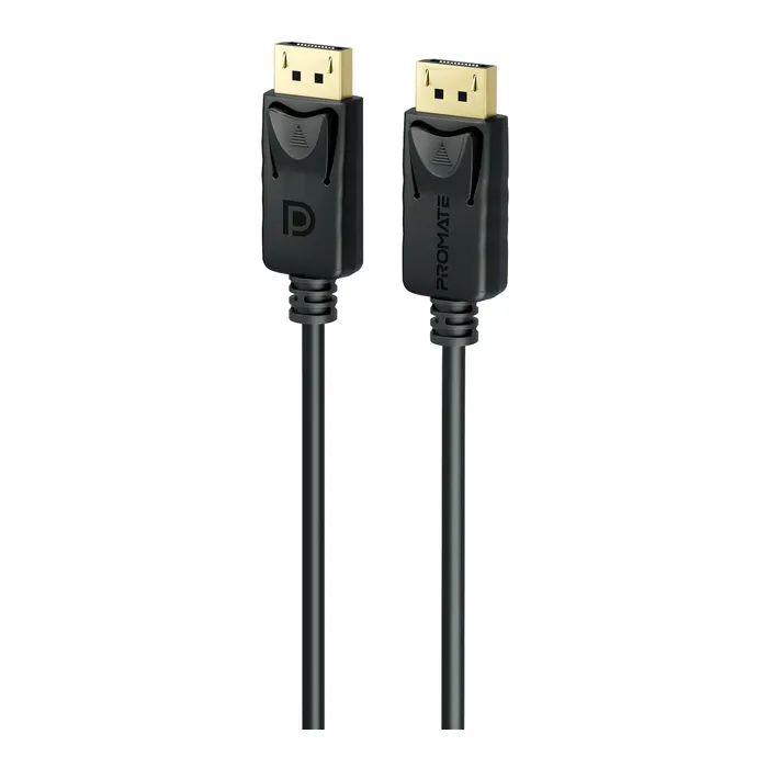 Кабель мультимедійний DisplayPort M to DisplayPort M 1.2m V1.4 black Promate (dplink-120.black)