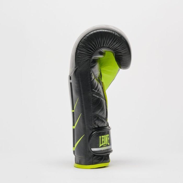 Боксерские перчатки Leone GN110F Revo Fluo Black 12 унцій (GN110F_Black_12oz) изображение 6