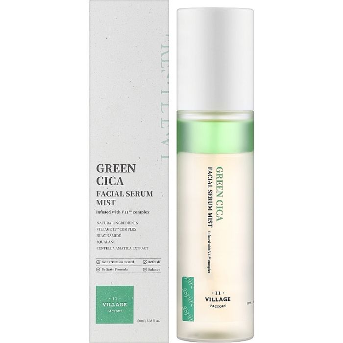 Сироватка для обличчя Village 11 Factory Fresh Dewy Green Cica Facial Serum Mist 100 мл (8809663756024) зображення 2